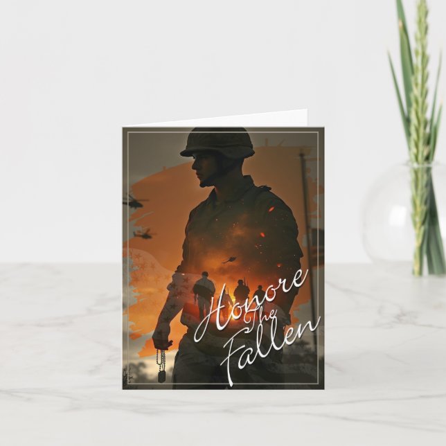 Honour the Fallen – Remember Their Sacrifice Card (Front)