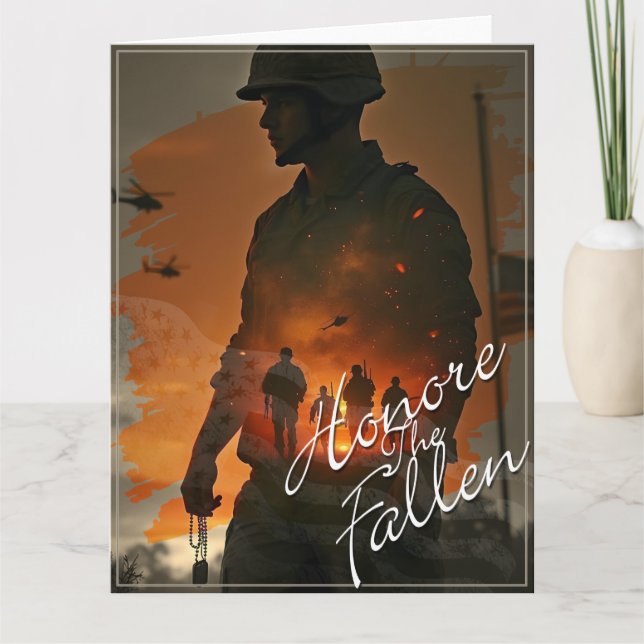Honour the Fallen – Remember Their Sacrifice Card (Front)
