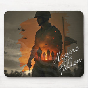 Honour the Fallen – Remember Their Sacrifice Mouse Mat