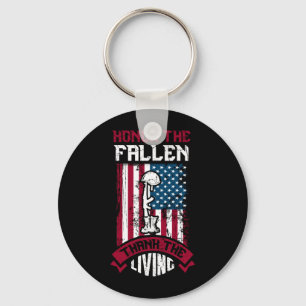 Honour The Fallen, Thank The Living Key Ring