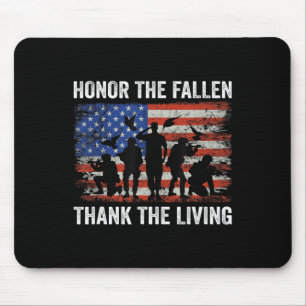 Honour The Fallen Thank The Living Soldiers Memori Mouse Mat