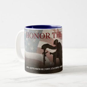 Honour The Fallen Two-Tone Coffee Mug