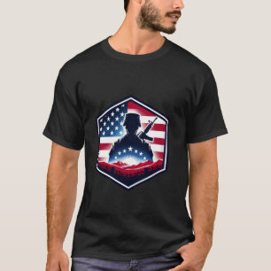 Honour the Fallen Veteran Themed Military Support T-Shirt