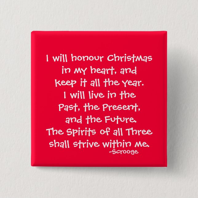 Honour-The Scrooge Series 15 Cm Square Badge (Front)