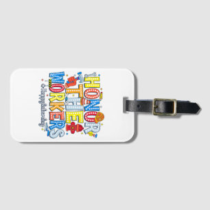Honour The Workers Happy Labour Day Luggage Tag