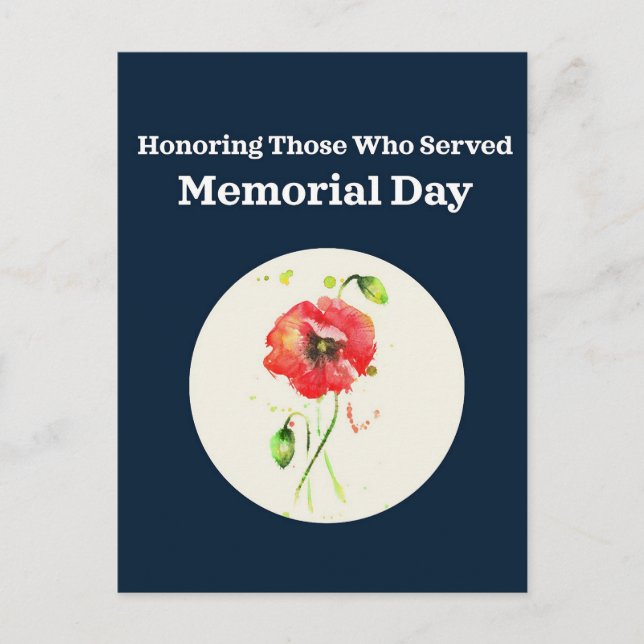 Honour those that gave all  postcard (Front)