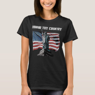 Honour Thy Country American Independence USA Freed T-Shirt