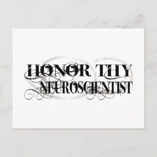Honour Thy Neuroscientist Postcard
