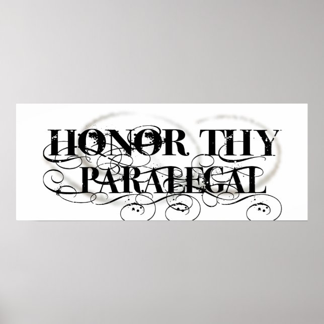 Honour Thy Paralegal Poster (Front)