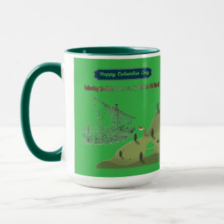 Honour to Columbus kelly green Mug