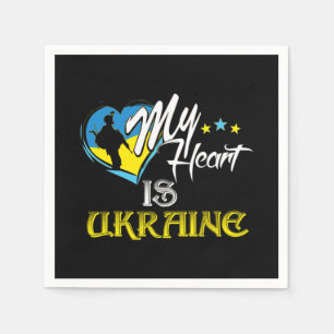 Honour to Ukrainian soldiers Napkin
