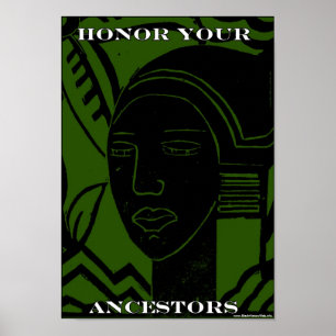 Honour Your African & African American Ancestors Poster