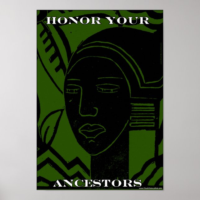 Honour Your African & African American Ancestors Poster (Front)