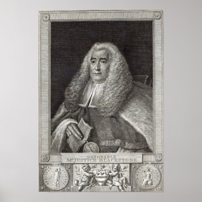 Honourable Mr Justice Blackstone Poster (Front)