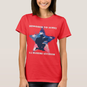 Honoured To Serve, US Marine Veteran T-Shirt