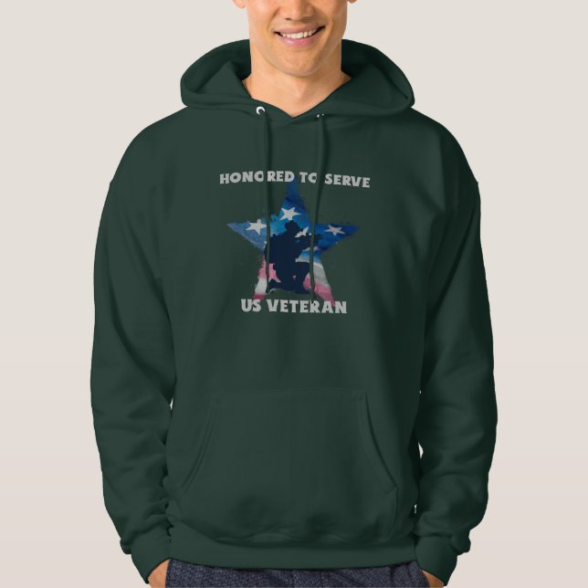 Honoured To Serve US Veteran Hoodie (Front)