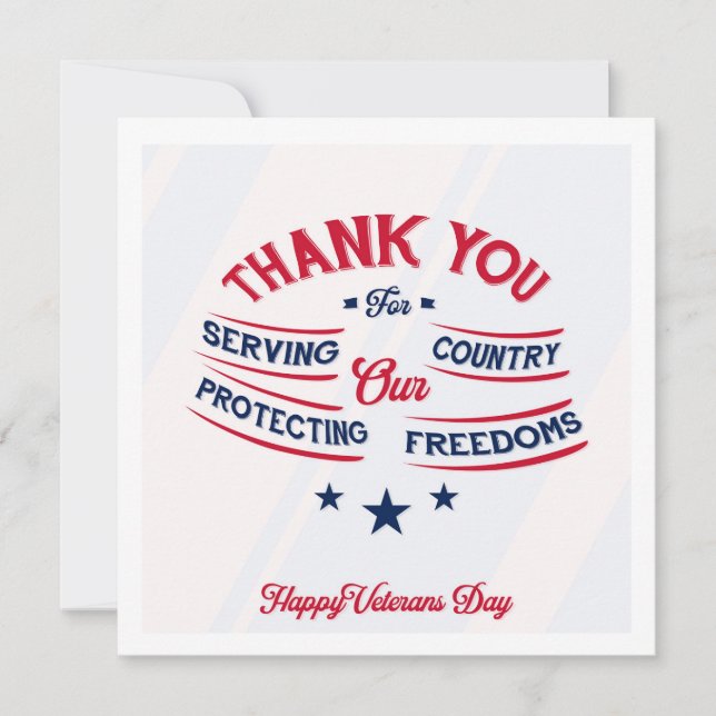 Honouring All Who Served Card (Front)