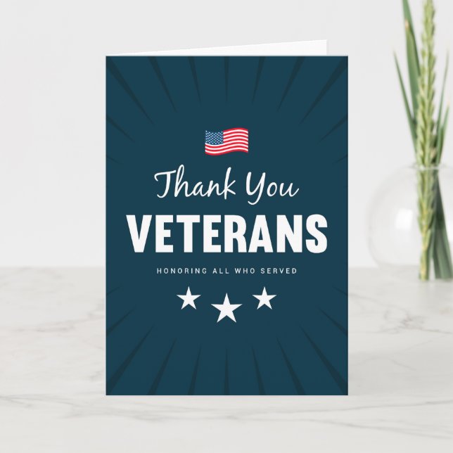 Honouring all who Served  Card (Front)