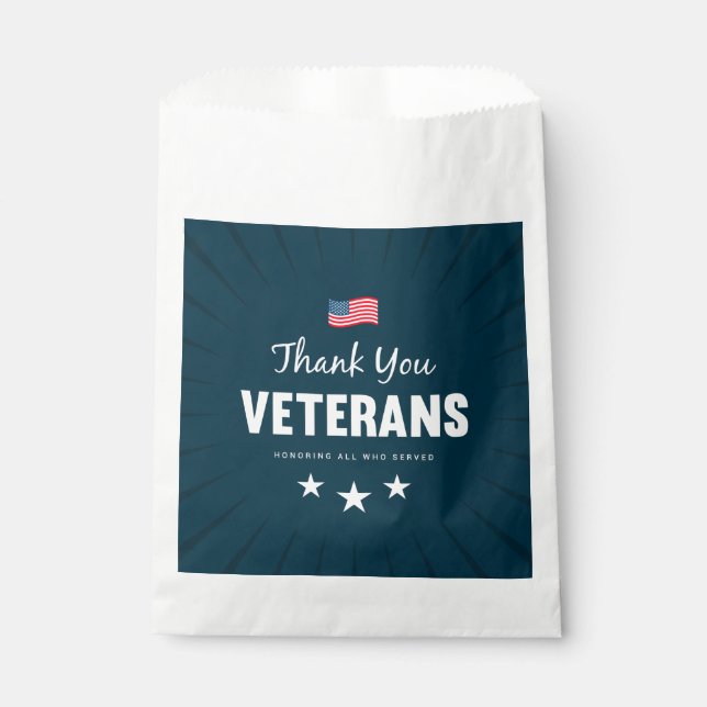 Honouring all who Served  Favour Bags (Front)