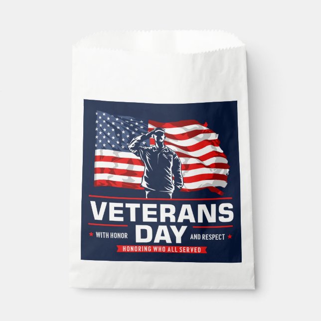 Honouring all who Served  Favour Bags (Front)