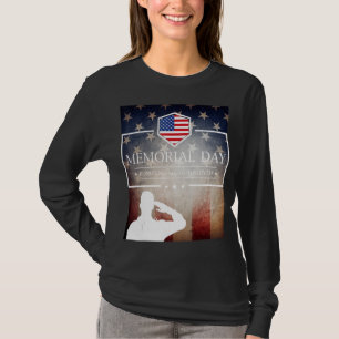 Honouring All Who Served Memorial Day Salute Ameri T-Shirt
