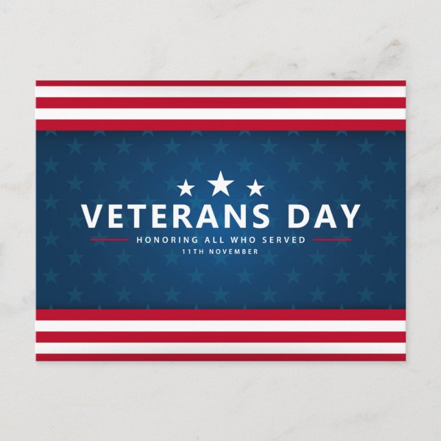 Honouring All Who Served Postcard (Front)