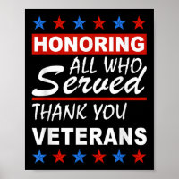 Honouring All Who Served, Thank You Veterans Day