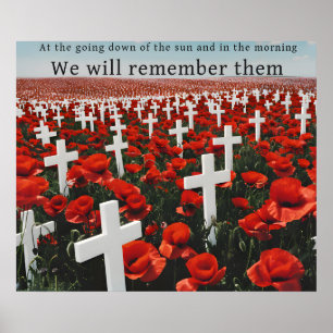 Honouring Fallen Service Heroes Remembrance Poster