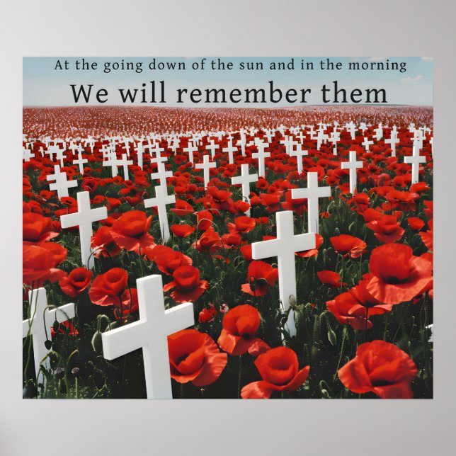 Honouring Fallen Service Heroes Remembrance Poster (Front)