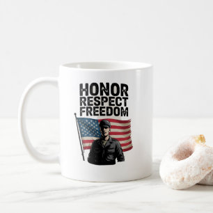 Honouring Heroes Veteran Day Patriotic Design Coffee Mug