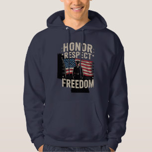 Honouring Heroes Veteran Day Patriotic Design Hoodie