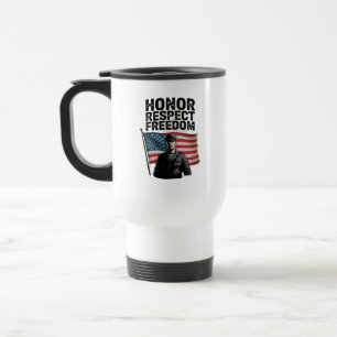 Honouring Heroes Veteran Day Patriotic Design Travel Mug