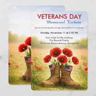 Honouring Heroes   Veterans Day Tribute Invitation