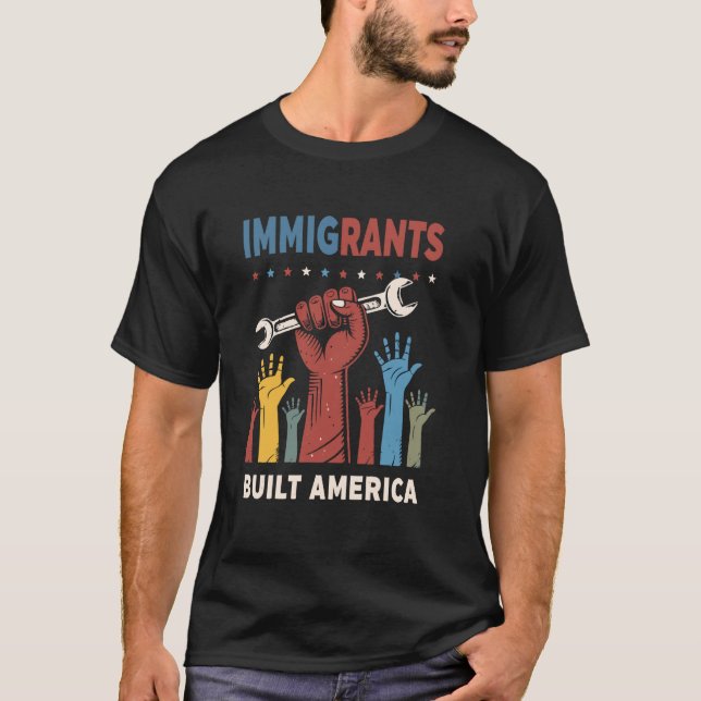 Honouring Immigrant Workers - Retro Immigrants Bui T-Shirt (Front)