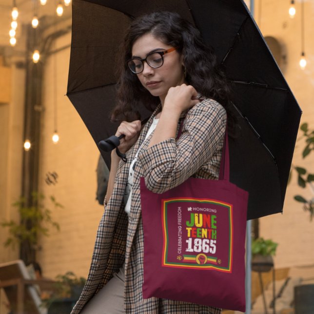 Honouring Juneteenth 1865-Celebrating Freedom Tote Bag (Creator Uploaded)