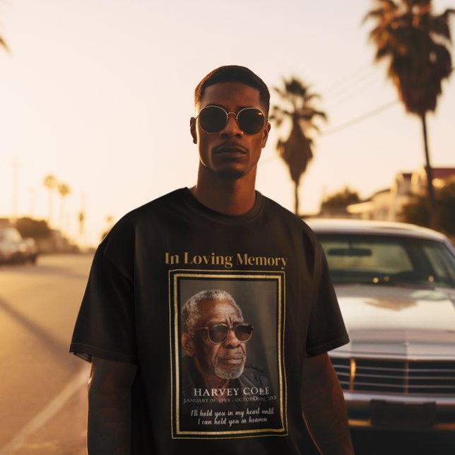 Honouring Memories: Personalised Photo Memorial T-Shirt (Creator Uploaded)