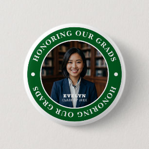 Honouring Our GRADS 20XX   Graduation Photo 6 Cm Round Badge
