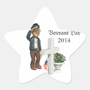 Honouring our Veterans - Star Sticker
