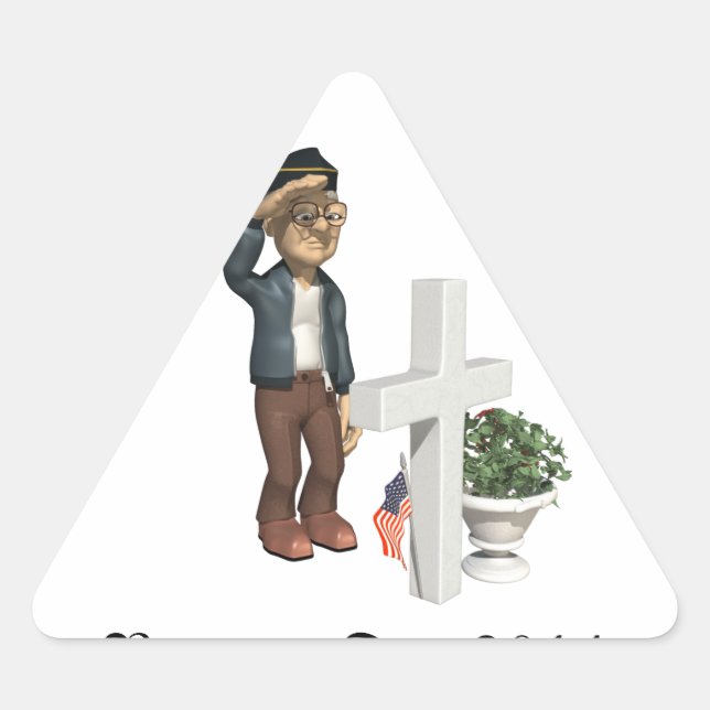 Honouring our Veterans - Triangle Sticker (Front)