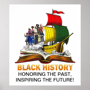 Honouring past and future black history poster