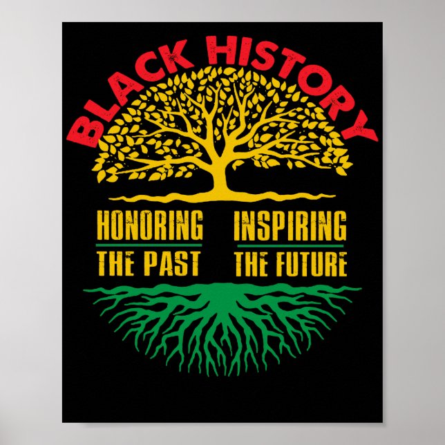 Honouring Past Inspiring Black History Month Poster (Front)
