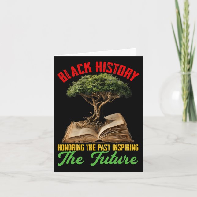 Honouring Past Inspiring Future African Roots Blac Card (Front)