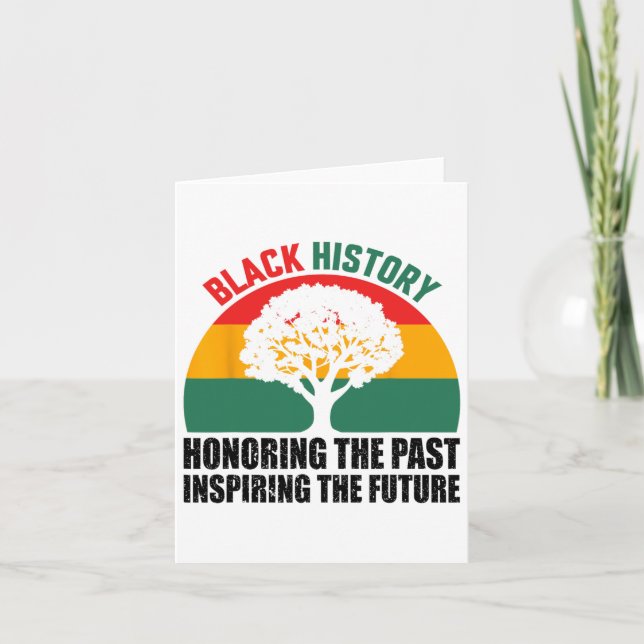 Honouring Past Inspiring Future Black History Mont Card (Front)