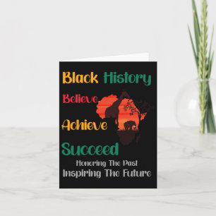 Honouring Past Inspiring Future Black History Mont Card