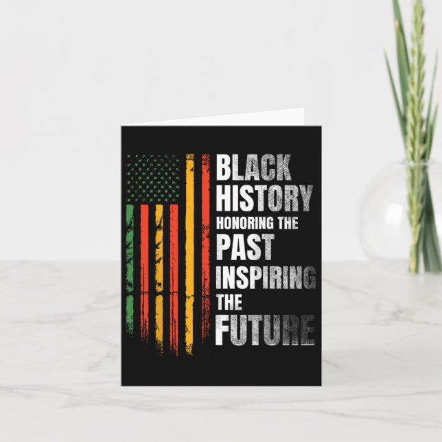 Honouring Past Inspiring Future Black History Mont Card (Front)