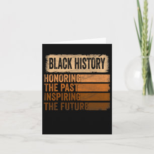 Honouring Past Inspiring Future Black History Mont Card