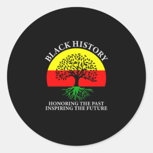Honouring Past Inspiring Future Black History Mont Classic Round Sticker