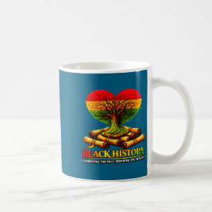 Honouring past inspiring future black history mont coffee mug