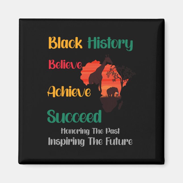 Honouring Past Inspiring Future Black History Mont Magnet (Front)