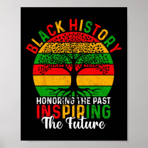 Honouring Past Inspiring Future Black History Mont Poster